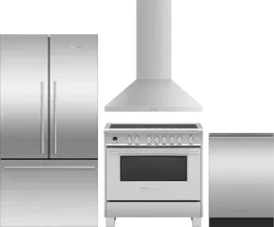 4 Piece Package Includes Refrigerator, Range, Hood And Dishwasher